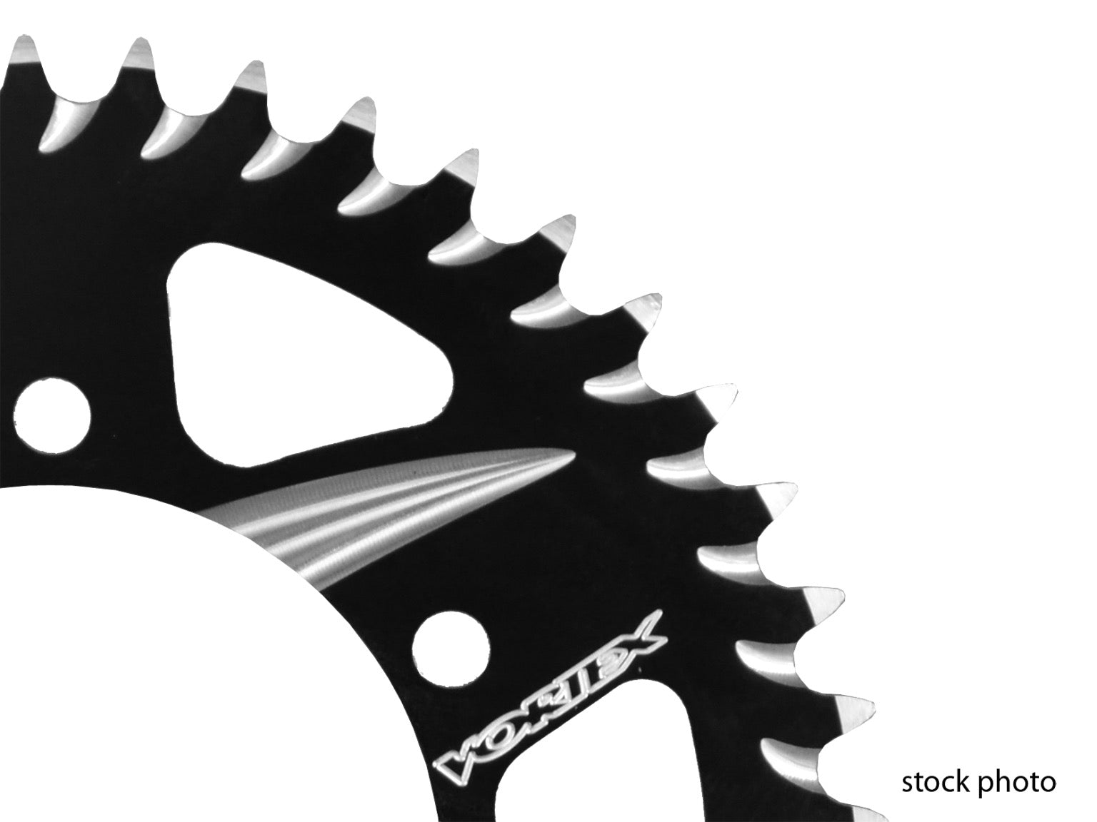 Vortex Aluminum Rear Sprocket - Black - KLX110